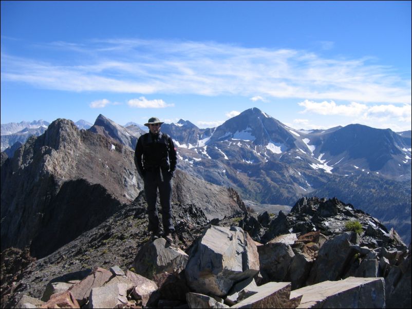 2005-09-10 Morrison (77) Janni on summit, with south summit, baldwin and red slate amoung others